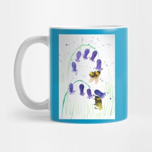 Bumble bees on Bluebells Mug